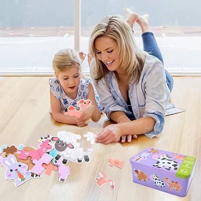 Puzzle Montessori - BabyPuzzle™ - Bétail - Boîte Magic