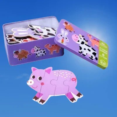 Puzzle Montessori - BabyPuzzle™ - Bétail - Boîte Magic